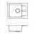 Laveo SHIRE MINI csepptálcás szemcsés fekete mosogató