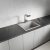 Laveo TAU 6 egymedencés mosogató, szürke