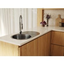 LAVEO NORMAL MINI inox csepptálcás mosogató szifonnal