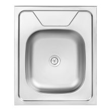 LAVEO LON 50 egymedencés teletetős inox mosogató szifonnal K.