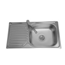 LAVEO ORION egymedence csepptálcás inox mosogató szifonnal