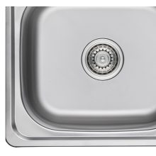 LAVEO STANDARD egymedencés inox mosogató szifonnal