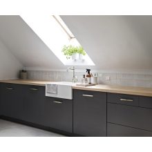 Laveo KOMODO fehér mosogató helytakarékos szifonnal