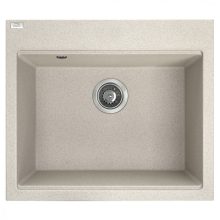 Laveo TAU 6 bézs egymedencés mosogató helytakarékos szifonnal