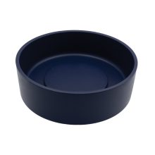 LAVEO PERL kerek gránit mosdó gránit click-clack leeresztővel, éjkék