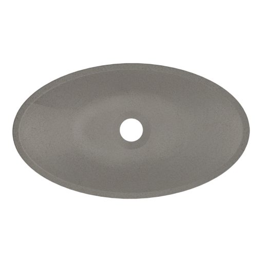 LAVEO VELA pultra szerelhető gránit mosdó túlfolyó nélkül, bézs