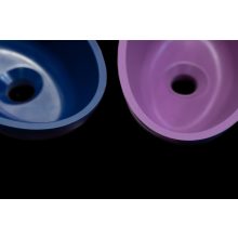 LAVEO VELA pultra szerelhető gránit mosdó túlfolyó nélkül, éjkék