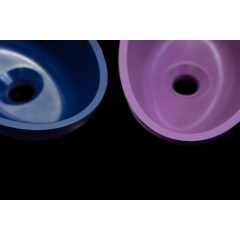   LAVEO VELA pultra szerelhető gránit mosdó túlfolyó nélkül, éjkék