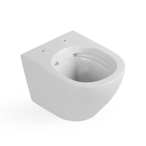 LAVEO AKAN / DESNA WC-szett rejtett fali tartállyal, fekete öblítővel, fali WC-vel, keskeny ülőkével