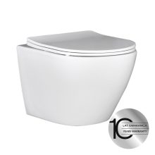 LAVEO AKAN / DESNA WC-szett rejtett fali tartállyal, grafit öblítővel, fali WC-vel, keskeny ülőkével