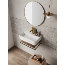 LAVEO KVADRATO kerámia mosdó, fehér, pultra vagy falra szerelhető (szerelvény kittel)